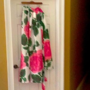 Tory Burch floral skirt.